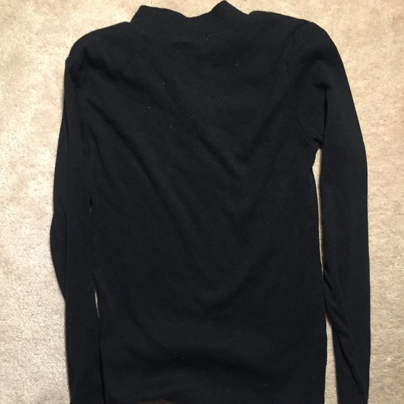 Black ribbed quarter zip - Picture 2 of 2